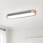 Thehouselights-ModernDimmableIntegratedLEDCeilingLight-FlushMount-Gray