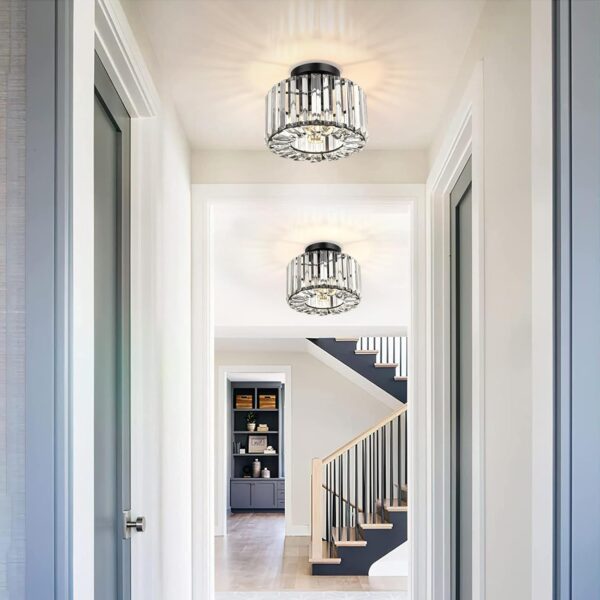 Crystal Ceiling Light Contemporary Design Masterpiece 5
