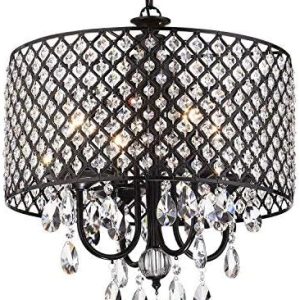 Crystal Chandelier Adjustable Lighting Fixture for Elegant Spaces