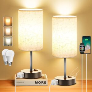 Dimmable Lamp Stylish Adjustable Fabric Shade Lighting 1