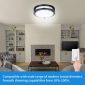 Flush Mount Light Dimmable LED Ceiling black daylight living room