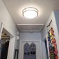 Flush Mount Light Dimmable LED Ceiling brush nickel closet