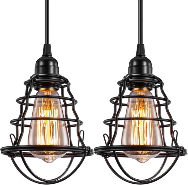 Hanging Cage Industrial Pendant Light