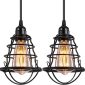 Hanging Cage Industrial Pendant Light