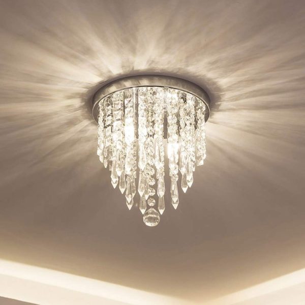 Mini Chandelier Crystal Lighting Fixture for Modern Spaces