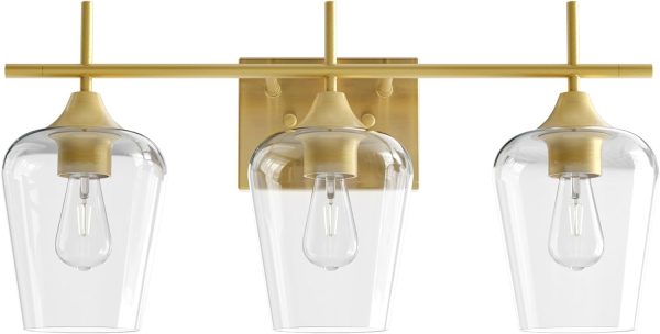 Stylish Bathroom Vanity Light Modern Gold Design